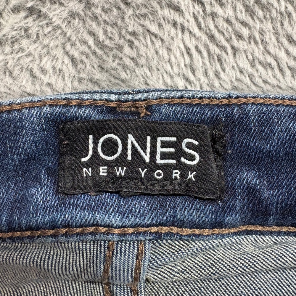Jones New York Lexington Straight Jeans Womens 29x30 Blue Excellent Dark Wash - Picture 9 of 16